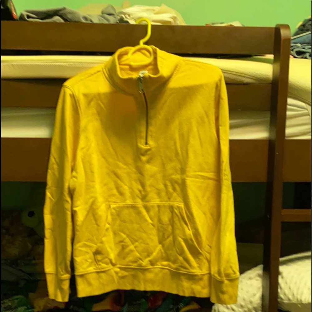 Yellow half zip up